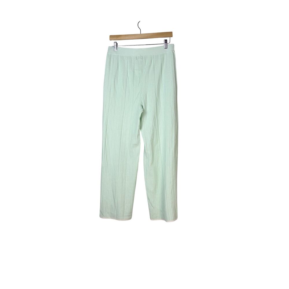 State of Day Pistachio Green Rib Knit Lounge Pajama Pants Womens M NWOT